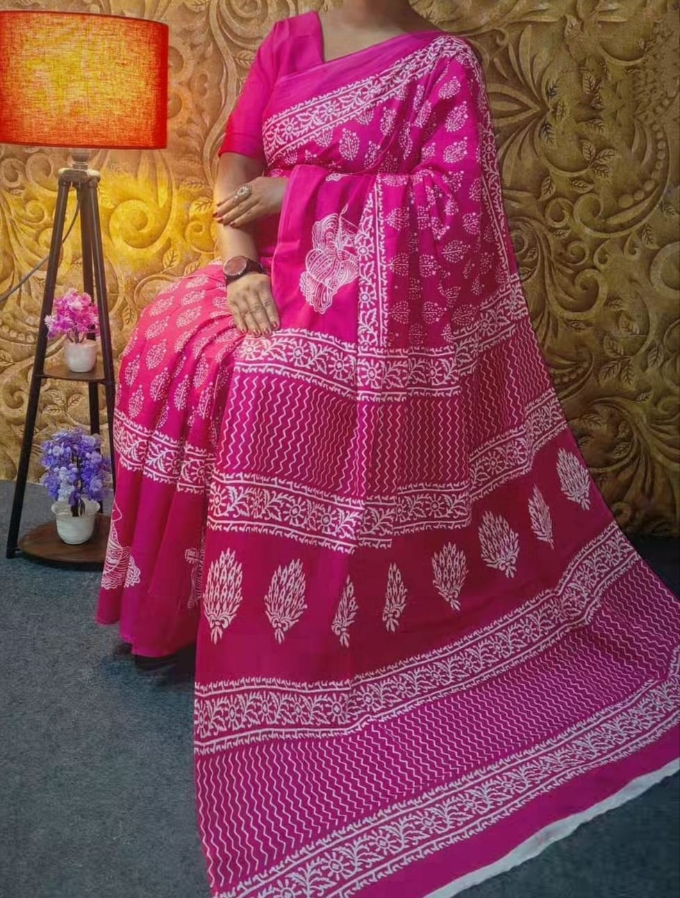VK 4228 Imported Cotton Printed Daily Wear Sarees Wholesale Market In Surat